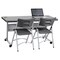 National Public Seating Rectangle Training Table, Flip-N-Store, Charcoal, 24" W, 60" L, 29.5" H, Charcoal BPFT-2460-20 - alternate 5